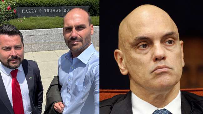 Eduardo Bolsonaro posa com diplomata dos EUA e provoca Moraes: 'Não pode fazer nada'